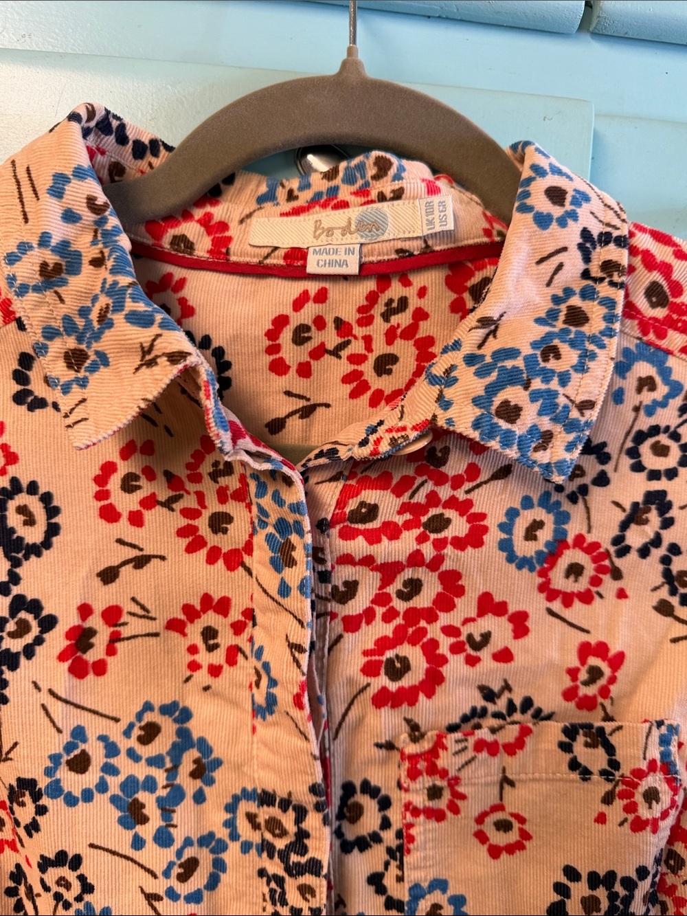 Boden Shirt-style Button down, Collared Dress, lined, pockets - Picture 7 of 14